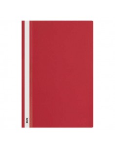 Dohe Dosier con Fastener de Polipropileno - Tamaño Folio - Cubierta Transparente y Trasera Opaca - Ideal para Organizar
