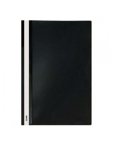 Dohe Dosier con Fastener de Polipropileno - Tamaño Folio - Cubierta Transparente y Trasera Opaca - Ideal para Organizar