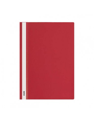 Dohe Dosier con Fastener de Polipropileno - Tamaño A4 - Cubierta Transparente y Trasera Opaca - Ideal para Organizar