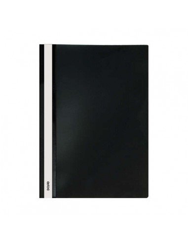 Dohe Dosier con Fastener de Polipropileno - Tamaño A4 - Cubierta Transparente y Trasera Opaca - Ideal para Organizar