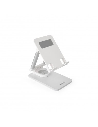 Tooq Soporte de Sobremesa Ajustable para Móvil o Tablet de hasta 12.9-- Color Blanco
