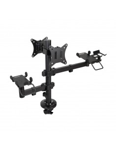 Tooq Soporte de Mesa para TPV Impresora Pantallas Terminal Lector - Color Negro