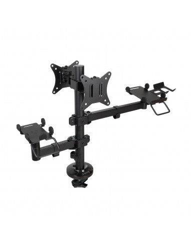 Tooq Soporte de Mesa para TPV Impresora Pantallas Terminal Lector - Color Negro