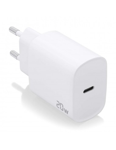 Aisens Cargador USB-C PD3.0 1 Puerto 1xUSB-C 20W - Color Blanco