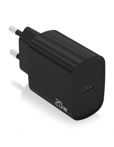 Aisens Cargador USB-C PD3.0 1 Puerto 1xUSB-C 20W - Color Negro