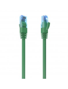 Aisens Cable de Red Latiguillo RJ45 Cat.6 UTP AWG26 CCA - 25cm - Color Verde