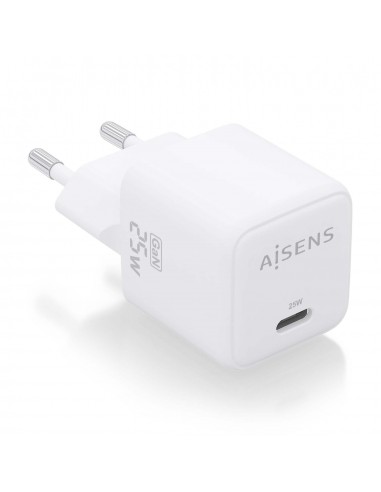 Aisens Cargador Gan 25W - 1xUSB-C PD3.0 QC4.0 - Color Blanco