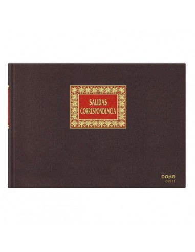 Dohe Cuaderno de Encuadernacion en Tela de Primera Calidad - 100 Hojas - Doble Estampacion en Rojo y Oro - Papel Offset de