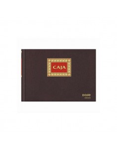Dohe Cuaderno de Encuadernacion en Tela de Primera Calidad - 50 Hojas Numeradas - Doble Estampacion en Rojo y Oro - Papel