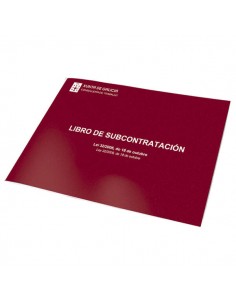 Dohe Libros de Subcontratacion Din A4 Apaisado - 10 Hojas Numeradas - Hojas Autocopiativas
