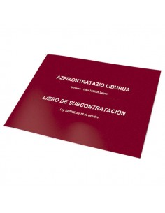 Dohe Libros de Subcontratacion Din A4 Apaisado - 10 Hojas Numeradas - Hojas Autocopiativas