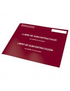 Dohe Libros de Subcontratacion Din A4 Apaisado - 210x297mm - 10 Hojas Numeradas - Hojas Autocopiativas