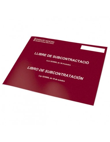 Dohe Libros de Subcontratacion Din A4 Apaisado - 210x297mm - 10 Hojas Numeradas - Hojas Autocopiativas