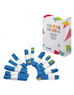 Dohe Cinta Metrica Flexible de Plastico - 100cm de Longitud - Ideal para Medir Lineas Curvas - Recomendado para Primaria