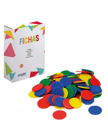 Dohe Fichas de Colores para Numeracion y Calculo - Recomendado para Primer y Segundo Ciclo de Primaria - Apoyo Fisico para