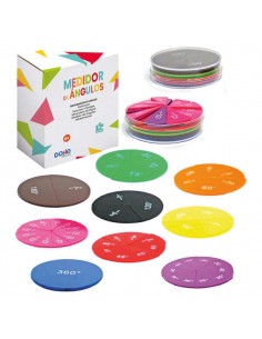 Dohe Medidores de Angulos - Plantillas de Angulos de 30-45-60-y 90-- Colores Diferentes - Ideal para Construir