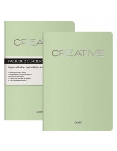 Dohe Cuadernos de Cartulina de Colores - 300gr - Estampacion en Portada - Puntas y Lomo Redondos - 40 Hojas Lisas - Papel