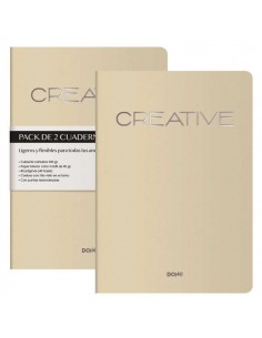 Dohe Cuadernos de Cartulina de Colores - 300gr - Estampacion en Portada - Puntas y Lomo Redondos - 40 Hojas Lisas - Papel