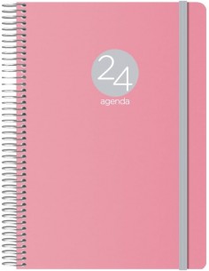 Dohe Menphis Agenda Anual - Dia Pagina - Cubierta de Plastico - Sabado y Domingo misma Pagina - Cierre con Goma Elastica -