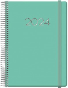 Dohe Denver Agenda Anual - Dia Pagina - Sabado y Domingo misma Pagina - Cierre con Goma Elastica - Tamaño 15x21cm - Color