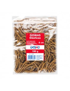 Dohe Gomas de Borrar - Longitud 6cm - Fabricadas en Latex de Gran Resistencia y Elasticidad - Bolsa de 100gr