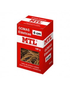 Dohe Goma de Borrar Resistente - 6cm de Longitud - Fabricada en Latex de Gran Elasticidad - Caja de 100gr