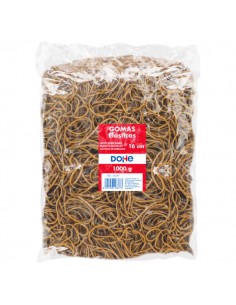 Dohe Gomas de Latex - Longitud 16cm - Gran Resistencia y Elasticidad - Bolsa de 1 Kg