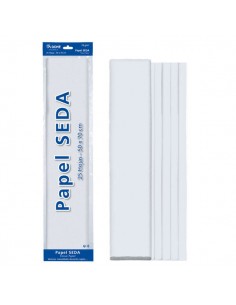 Dohe Papel Seda de 18g - 50x70cm - Ideal para Manualidades y Decoracion - Se Sirve en Bolsas de 25 Hojas