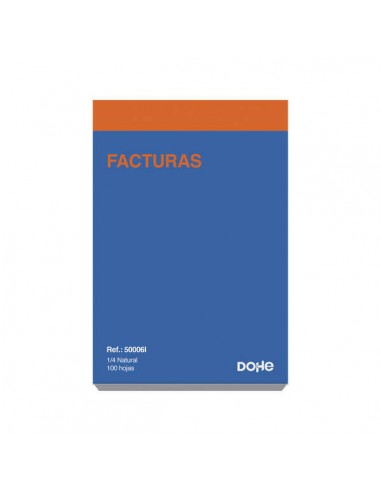 Dohe Talonarios Preimpresos a Dos Tintas - 100 Hojas - Cuarto Natural - Sencillo