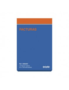 Dohe Talonarios Preimpresos a Dos Tintas en Papel Autocopiativo - 100 Hojas - Cuarto Natural - Duplicado