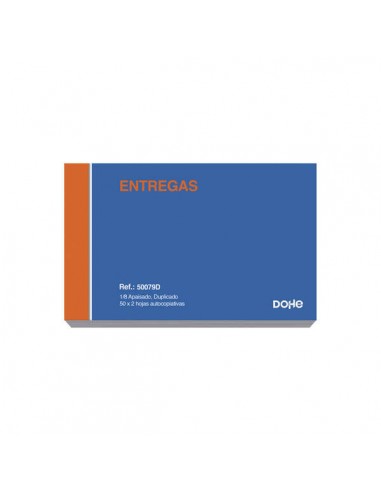 Dohe Talonarios Preimpresos a Dos Tintas en Papel Autocopiativo - Octavo Apaisado - 100 Hojas - Duplicado