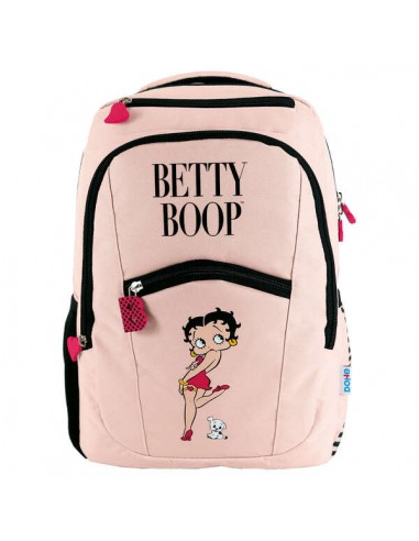 Dohe Mochila Grande de Betty Boop - Fabricada en Poliester - Compartimento Acolchado para Portatil - Bolsillos Delanteros y