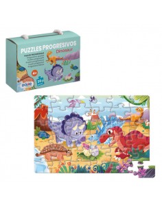 Dohe Puzzle Educativo para Niños - 36 Piezas - Doble Capa de Carton y Contrachapado - Estimula la Imaginacion y el