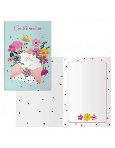 Dohe Tarjeta de Felicitacion - 11.5x17cm - Impresion a Todo Color - Estampaciones con Pelicula de Color - Estampacion en Seco