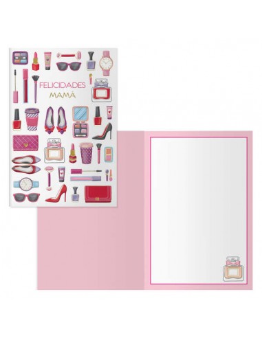 Dohe Tarjeta de Felicitacion para Padres - 11.5x17cm - Impresion a Todo Color - Estampaciones con Pelicula de Color -