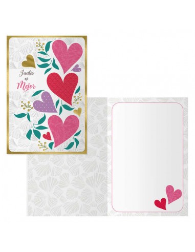 Dohe Tarjeta de Felicitacion para Parejas - 11.5x17cm - Impresion a Todo Color - Estampaciones con Pelicula de Color -