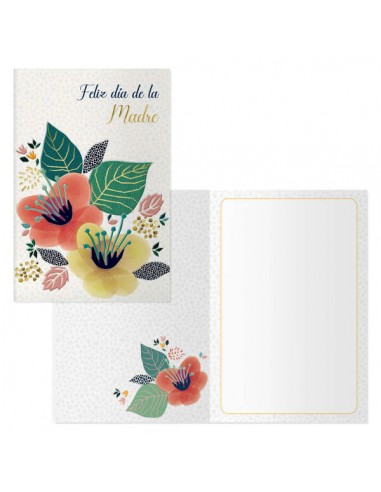 Dohe Tarjeta de Felicitacion Dia de la Madre - 11.5x17cm - Impresas a Todo Color - Estampaciones con Pelicula de Color -