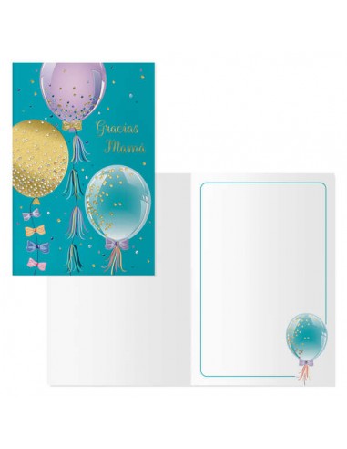 Dohe Tarjeta de Felicitacion Dia de la Madre - 11.5x17cm - Impresas a Todo Color - Estampaciones con Pelicula de Color -