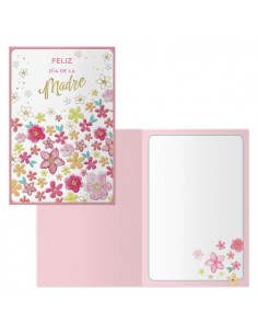 Dohe Tarjeta de Felicitacion Dia de la Madre - 11.5x17cm - Impresas a Todo Color - Estampaciones con Pelicula de Color -