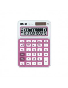 Dohe Calculadora Electronica de 12 Digitos - Funciones de Raiz Cuadrada y Mark Up - 4 Teclas de Memoria - Alimentacion Solar