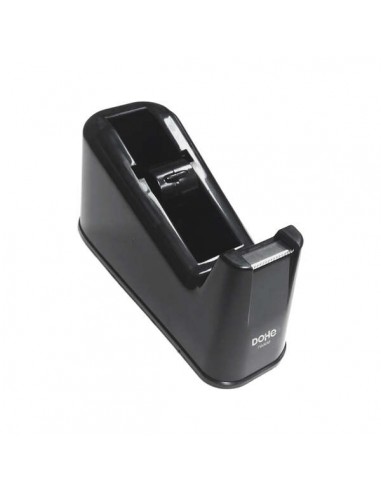 Dohe Portarrollos de Cinta Adhesiva - para Cintas de hasta 19mm - Cilindro Extraible y Base Antideslizante - Cuchilla