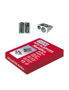 Dohe Afilalapices Doble de Metal - Forma de Cuña - Cuchilla de Acero Resistente