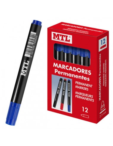 Dohe Marcadores Permanentes - Punta Conica de 2mm - Resistente al Agua y Secado Rapido - Ideal para Rotular en Cualquier