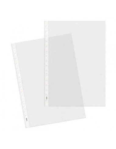 Dohe 100 Fundas Multitaladro con 16 Perforaciones - 100mm - Polipropileno Rugoso