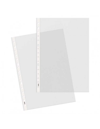 Dohe 100 Fundas Multitaladro en Polipropileno Piel de Naranja - 16 Perforaciones - Resistente y Duradero