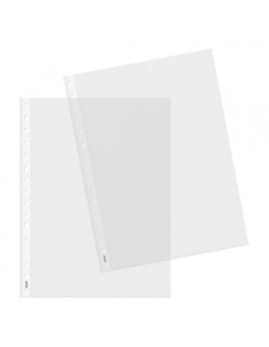 Dohe 100 Fundas Multitaladro en Polipropileno Piel de Naranja - 16 Perforaciones - Resistente y Duradero