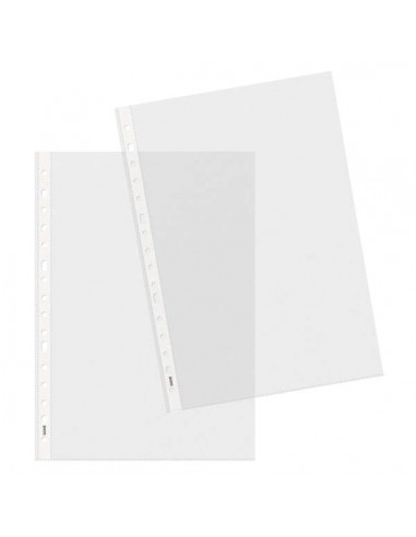 Dohe 100 Fundas Multitaladro con 16 Perforaciones - 100x100mm - Polipropileno Rugoso