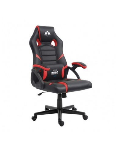 Cromad Silla Gaming - Materiales Premium - Base de Nailon - Piston de Clase 2 - Altura Regulable - Cojin Lumbar Incluido