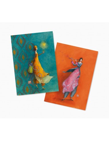 Pictura Gaëlle Boissonnard Conjunto de 2 Cuadernos A6 - Acabado en Barniz de Relieve UV Grueso - 10.5x15cm - Dos Cuadernos