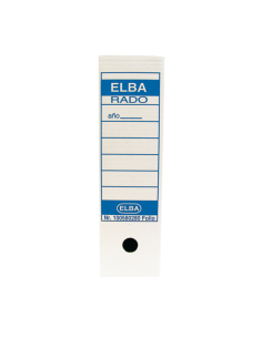 Elba Caja de Archivo Definitivo Folio Prolongado - Resistente y Duradera - Ideal para Organizar Documentos - Diseño Elegante